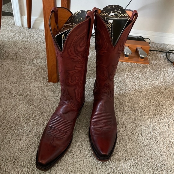 Lucchese Nicole Limited Edition Burnt Wine Boot - Picture 3 of 8